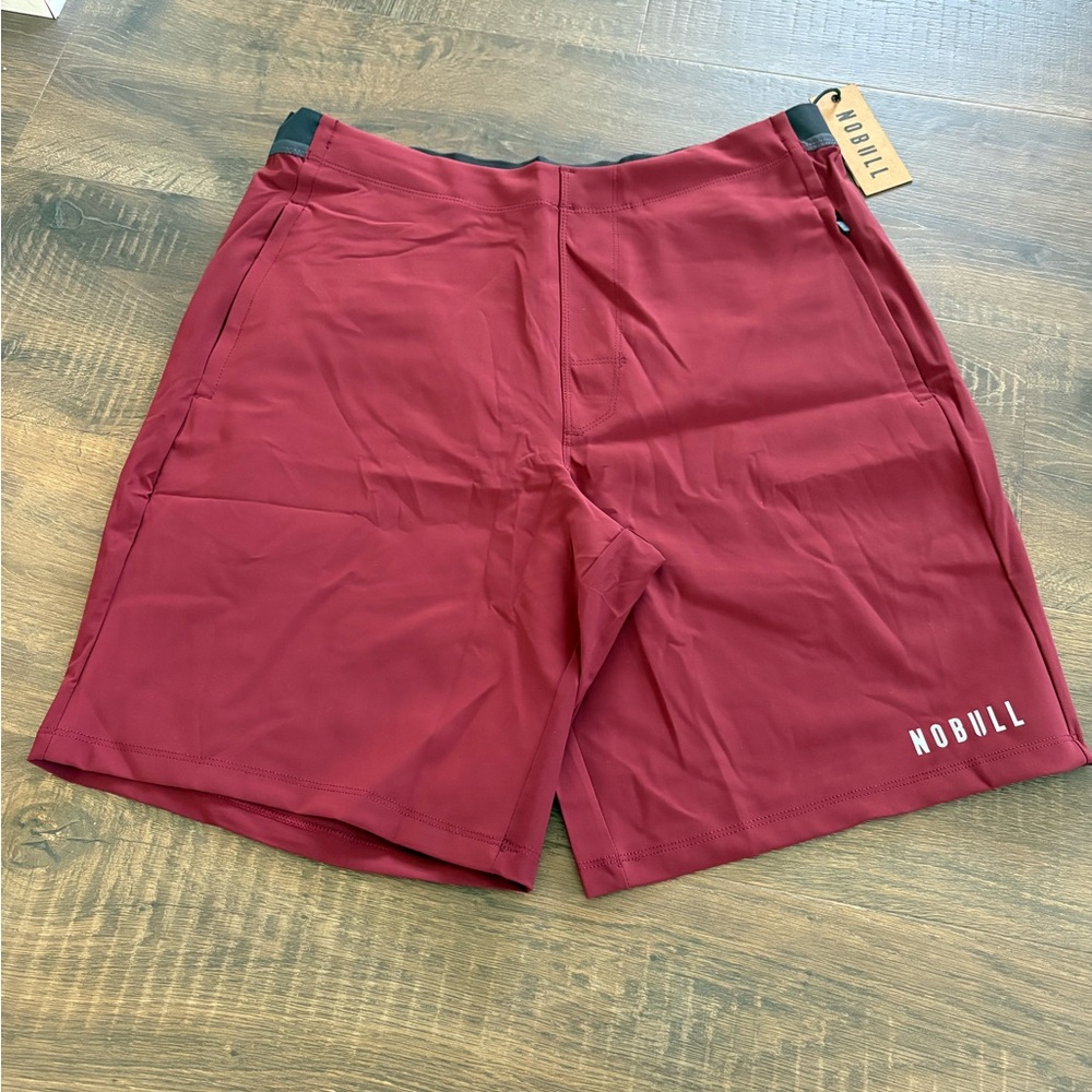 NOBULL Men's Red Athletic Shorts - size L
